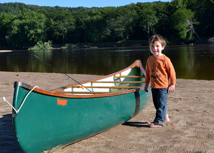 canoeing with a toddler