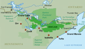 bwca canoe trip jump off points / towns that serve the BWCAW