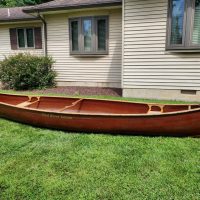 Mad River wood canoe
